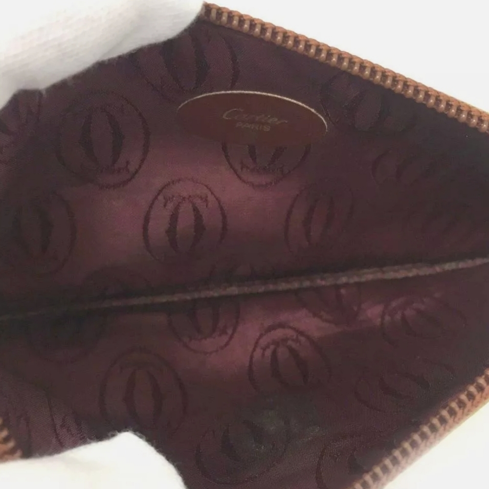MUST DE CARTIER BEIGE COIN PURSE WALLET /80555 - Picture 4 of 9